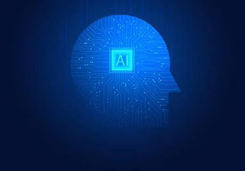 Smart technology or artificial intelligence combines work with robots that .. Stock Illustration