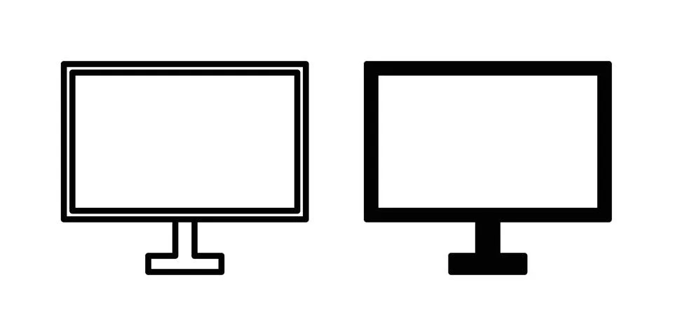 Smart Television icon vector design illustrations 스톡 일러스트