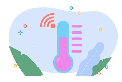 Smart Temperature Concept Illustration Stock Illustration