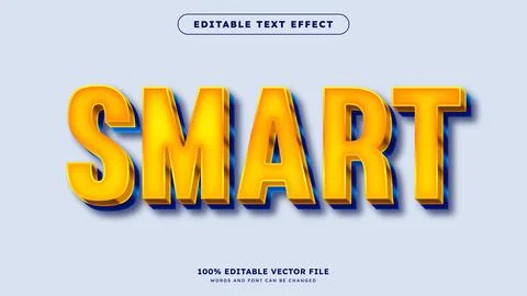 Smart Text effect editable template with modern style use for business bran.. Stock Illustration