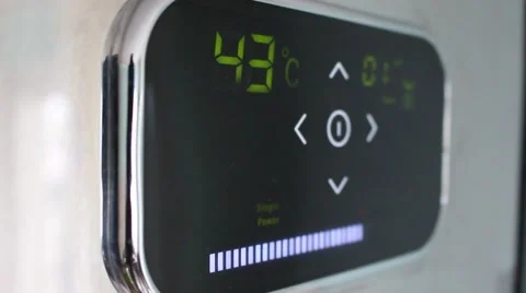 Smart Thermostat In Action Vídeo Stock 48174845