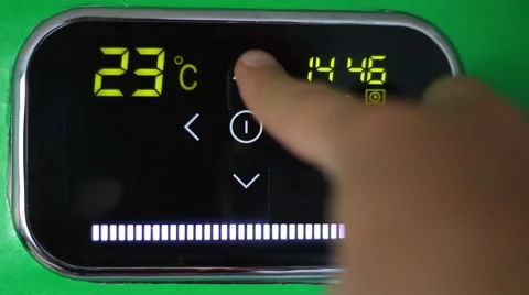 Smart Thermostat. Programmable Temperature Control Vídeo Stock 65008048