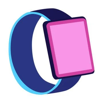 Smart time icon on a white background. Vector illustration. Stock Illustration