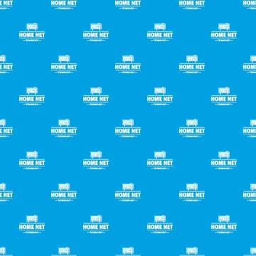 Smart time pattern vector seamless blue 库存插图