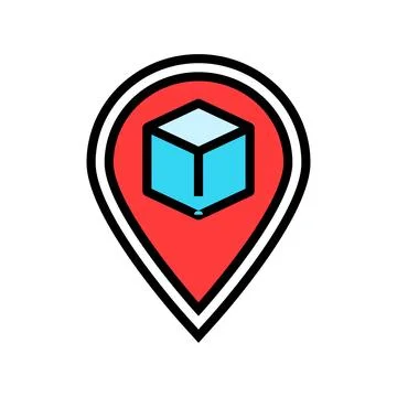 Smart tracking color icon vector illustration 스톡 일러스트