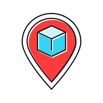 Smart tracking color icon vector illustration Illustrazione stock