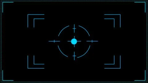 Smart Tracking Frame  rectangle Overlay, Cyan Vector Targeting and Selectio.. Stock Illustration
