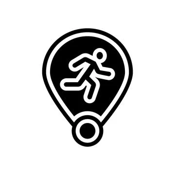 Smart tracking glyph icon vector illustration 스톡 일러스트