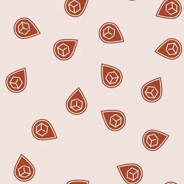 Smart tracking glyph seamless pattern Illustrazione stock