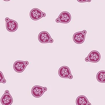 Smart tracking glyph seamless pattern 스톡 일러스트