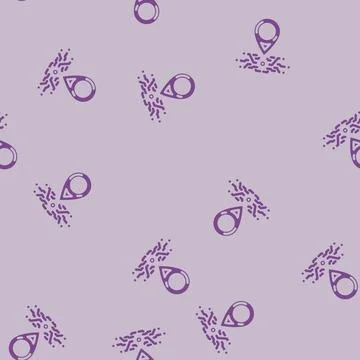 Smart tracking glyph vector seamless pattern Stockillustratie