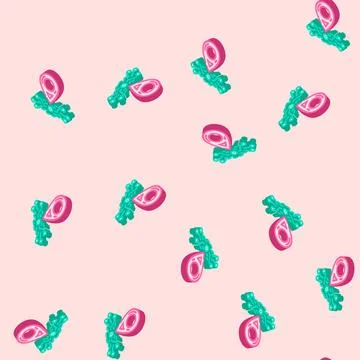 Smart tracking isometric icon seamless pattern Illustrazione stock