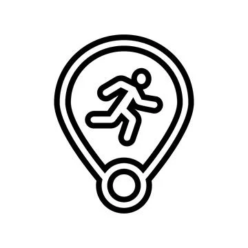 Smart tracking line icon vector illustration イラスト素材