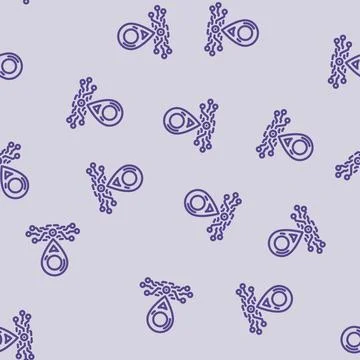 Smart tracking line vector seamless pattern Illustrazione stock