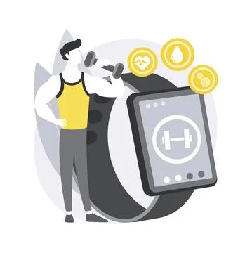 Smart training abstract concept vector illustration. Illustrazione stock