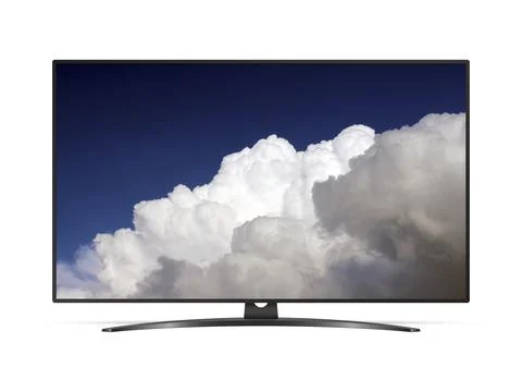 Smart tv with cloud on screen Stock Photos