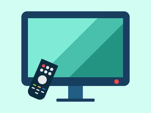 Smart tv flat clipart vector illustration イラスト素材