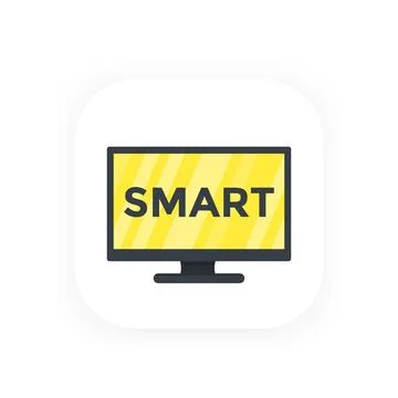 Smart tv icon Stock Illustration