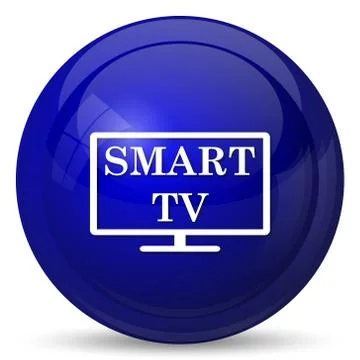 Smart tv icon. Internet button on white background.. Stock Illustration