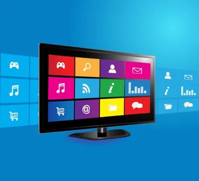 Smart TV Stock Illustration