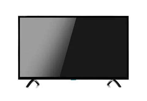 Smart TV isolated on white background. Fotos Stock