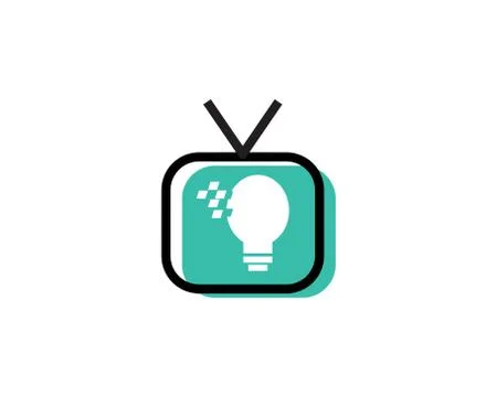 Smart tv logo Stock Illustration