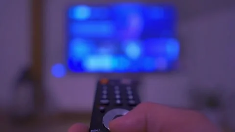 Smart tv remote control in hand Stock-Footage 269241492