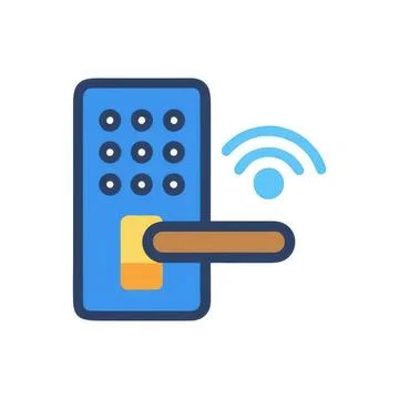 Smart tv remote control with wi-fi signal illustration Stock Illustration