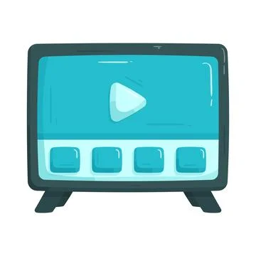 Smart tv streaming Stock Illustration