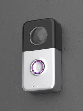 Smart video doorbell 스톡 일러스트