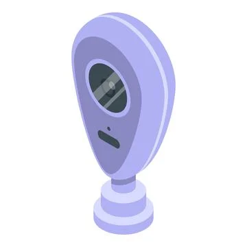 Smart video security icon, isometric style Stock Illustration