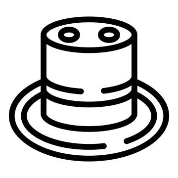 Smart virtual speaker icon outline vector. Technology talkative gadget Illustrazione stock