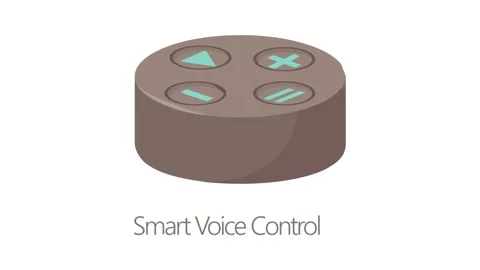 Smart voice control icon animation Stock Footage 168932893