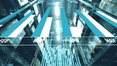 Smart warehouse management system. Video stock 221921206