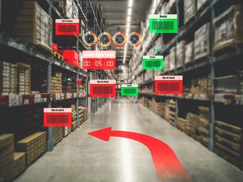 Smart warehouse management system using augmented reality technology 写真素材