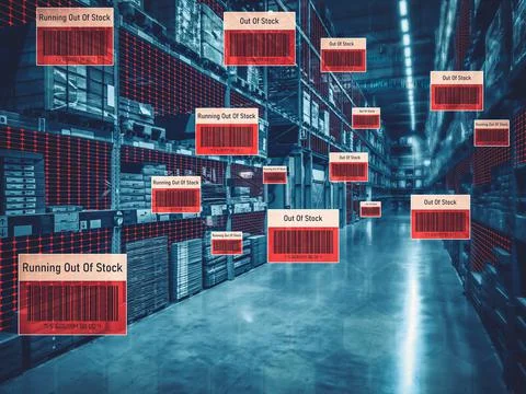 Smart warehouse management system using augmented reality technology Stock Photos