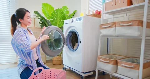 Smart washing machine concept Stock Footage 160269220