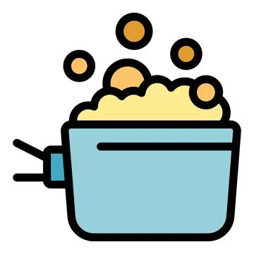 Smart washing machine generating foam and bubbles for laundry Stock Illustration
