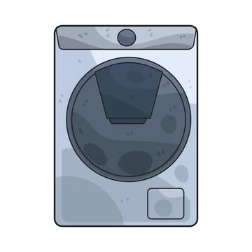 Smart washing machine illustration Stock Illustration