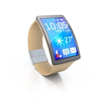Smart watch 3D rendering of a big screen smart watch Copyright: xZoonar.co... Foto stock