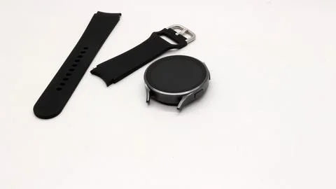 Smart watch and strap separated isolated Stock Photos