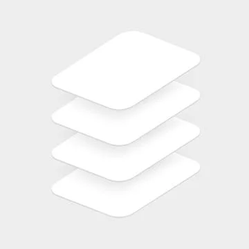 Smart Watch App Screens, Perspective View, for Showcasing Your Mobile Apps Stock Illustration