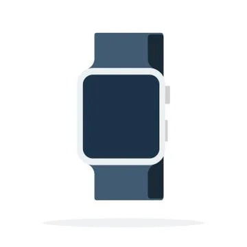 Smart watch with a black strap Stock Illustration