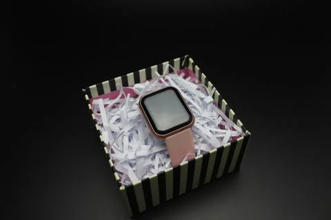 Smart Watch in a box Stock Photos