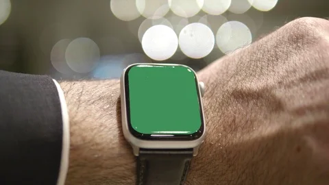 Smart Watch Business Technology, Man Wearable Technology Concept, Modern Person Stock Footage 100089414