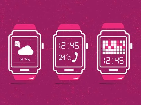 Smart watch concept Ilustración de archivo