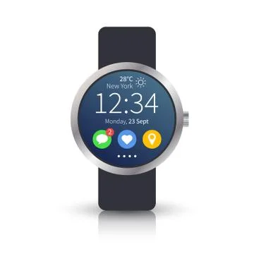 Smart watch concept Stock Illustration