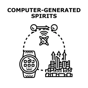 Smart watch connecting city data and digital concepts Stock Illustration