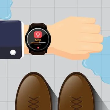 Smart watch design. Stock Illustration