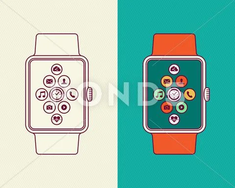 Wrist Watch Hand Drawn Outline Doodle Stock Vector (Royalty Free)  1075457819 | Shutterstock